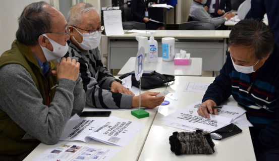 クイズ形式の研修風景
